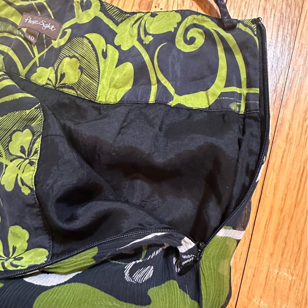 Phase Eight Silk Green women’s skirt Size 10 (#2) - Picture 6 of 9